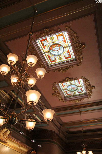 Reception room ceiling at Vermont State House. Montpelier, VT.