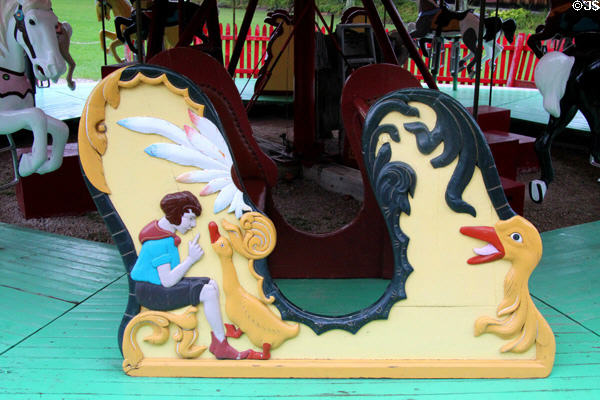 Carousel chariot at Shelburne Museum. Shelburne, VT.