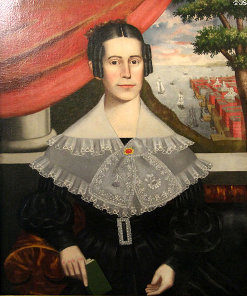 Louisa Ellen Gallond Cook portrait (c1838) by Erastus Salisbury Field at Shelburne Museum. Shelburne, VT.