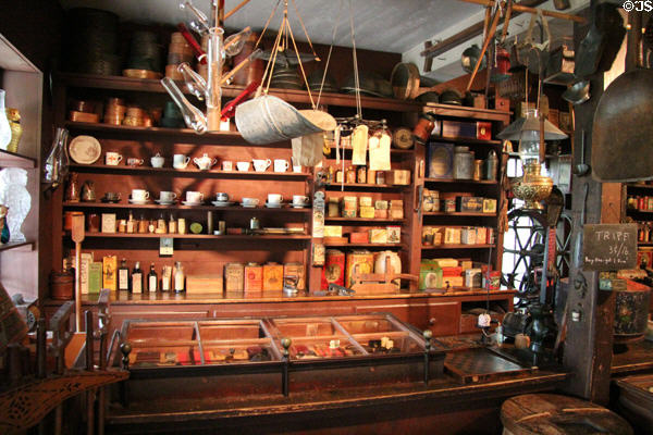 Interior of General Store at Shelburne Museum. Shelburne, VT.