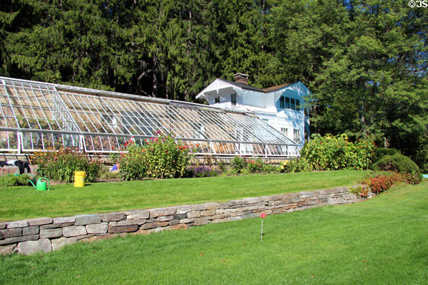 Green house at Belvedere of Marsh-Billings-Rockefeller Mansion. Woodstock, VT.
