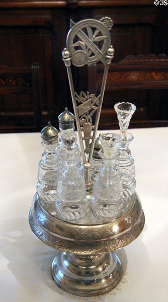 Caster with cruets at Billings Farm & Museum. Woodstock, VT.