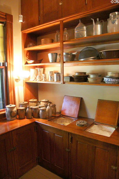 Pantry in farm house at Billings Farm & Museum. Woodstock, VT.