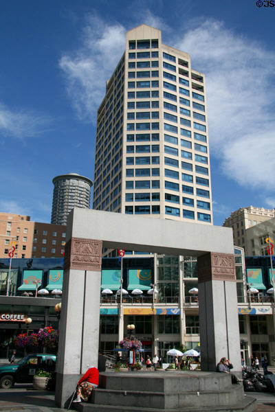 Westlake Park & Westlake Center. Seattle, WA.