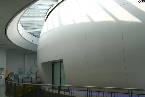 Interior view Boeing IMAX Theater at Pacific Science Center. Seattle, WA.