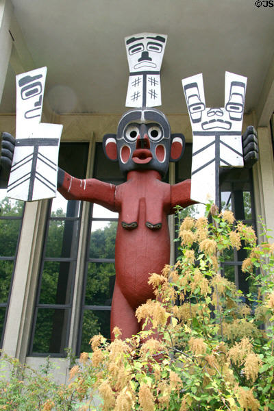 Replica of Dzunuk'wa Figure (19th C & 1970) at Burke Museum of University of Washington. Seattle, WA.