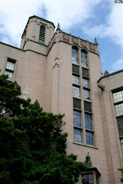 Gerberding Hall (1949) on Red Square at University of Washington. Seattle, WA. Architect: Victor N. Jones.