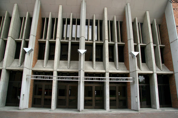 Main entrance of Meany Hall at University of Washington. Seattle, WA.