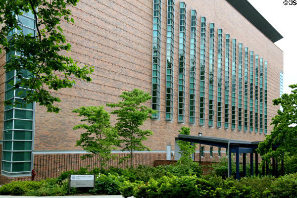 North wall of William H. Gates Law School at University of Washington. Seattle, WA.