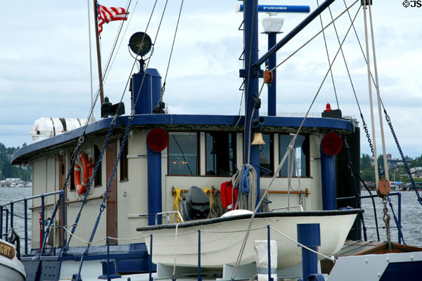 Cabin details of schooner Cape Naden at Northwest Seaport. Seattle, WA.