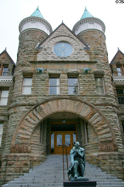 Entrance facade of Old County Courthouse now Washington Department of Education. Olympia, WA.