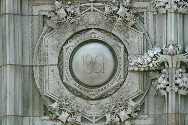 Terra Cotta details of Farmer's & Merchant's Union Bank. Columbus, WI.