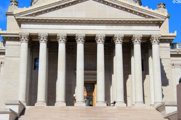 Portico of West Virginia State Capitol. Charleston, WV.