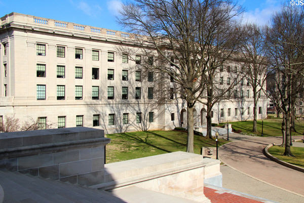 West wing of West Virginia State Capitol. Charleston, WV.