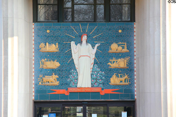Doors on Building 3 in West Virginia State Capitol Complex. Charleston, WV.