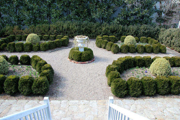 Boxwood garden at Craik-Patton House. Charleston, WV.