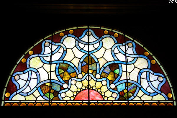 Stained glass window of Nagel Warren Mansion. Cheyenne, WY.