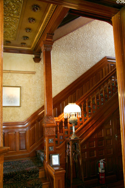 Stairway of Nagel Warren Mansion. Cheyenne, WY.