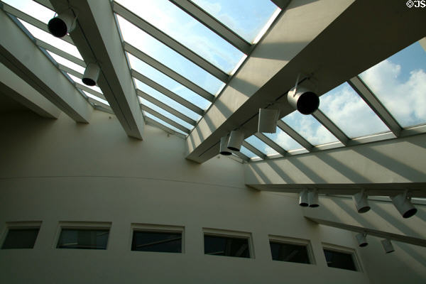 Interior skylight of Centennial Center Art Museum of University of Wyoming. Laramie, WY.