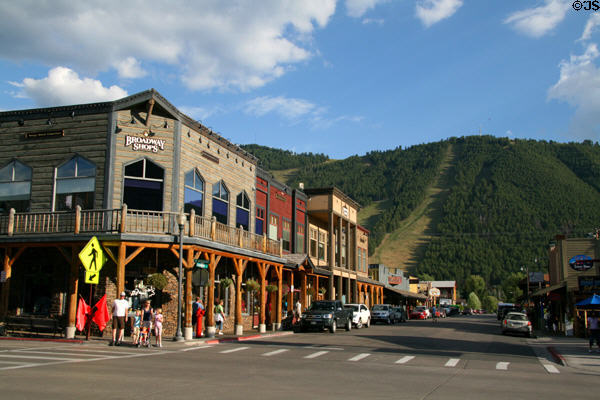 Streetscape of Jackson. Jackson, WY.