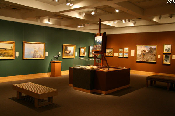 Carl Rungius gallery at National Wildlife Museum of Art. Jackson, WY.