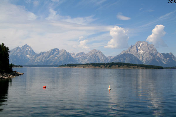 Jackson Lake in Grand Teton National Park. WY.