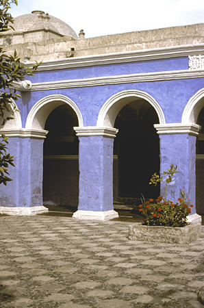 Orange Tree Cloister in Santa Catalina Monastery, Arequipa. Peru.