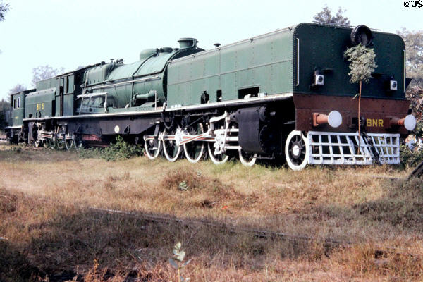 Double tender of Bengal Nagpur Railway class N Garratt steam locomotive 815 (1929) at rail museum. Delhi, India.