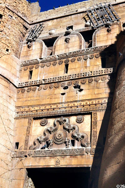 Ganesh gate on fort in Jaiselmer. India.