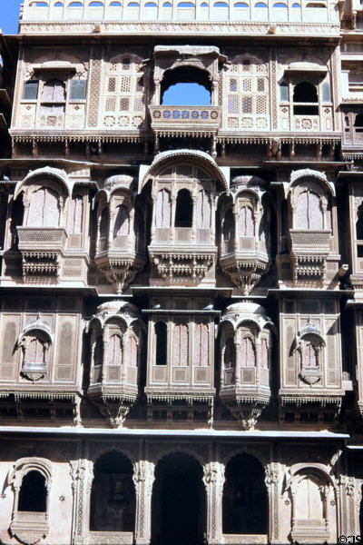 The Patwan Ki havelis in Jaiselmer. India.