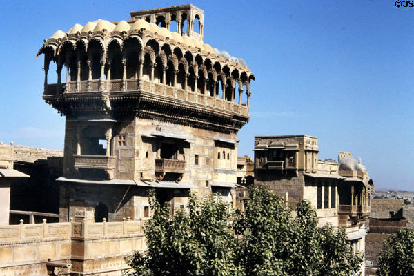 Salim Singh Ki haveli rises over Jaiselmer. India.
