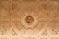 Typical sculpted ceiling at Kunsthistorisches Museum. Vienna, Austria.