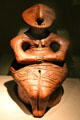 Neolithic human figure found near Ossarn, Austria at Museum of Natural History. Vienna, Austria.