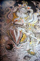 Religious mural inside of Kyichu Lhakhang in Paro. Bhutan.