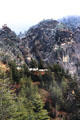 Takstang, Tiger's Nest, on side of mountains surrounding Paro. Bhutan.