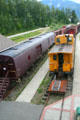 Heritage rolling stock at Revelstoke Railway Museum. Revelstoke, BC.