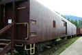 Baggage car at Revelstoke Railway Museum. Revelstoke, BC.