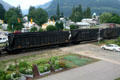 Canadian Pacific hopper cars at Revelstoke. Revelstoke, BC.