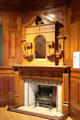 Fireplace at Art Gallery of Greater Victoria. Victoria, BC.