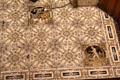Tiles with inserts of seasons at Art Gallery of Greater Victoria. Victoria, BC.