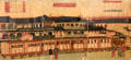Yokohama Tokyo Railway Station by Seashore ukiyo-e woodblock print by Utagawa Hiroshige III at Art Gallery of Greater Victoria. Victoria, BC.