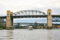 Burrard Bridge & Granville Bridge over False Creek. Vancouver, BC.