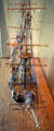 Model of James Cook's HMS Endeavour at Vancouver Maritime Museum. Vancouver, BC.