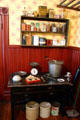Kitchen vessels at Roedde House Museum. Vancouver, BC.
