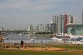 Highrises along False Creek. Vancouver, BC.