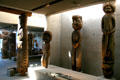 Collection of Northwest Coast native totems at Museum of Anthropology at UBC. Vancouver, BC.