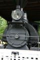 Saddle back Old Curley steam locomotive at Burnaby Village Museum. Burnaby, BC.