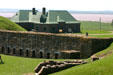 Fort Beauséjour walls & museum building run by Parks Canada. NB.
