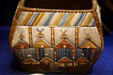 Micmac Indian porcupine quill basket at Fort Beauséjour museum. NB.