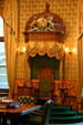 Speaker's chair in House of NB Parliament. Fredericton, NB.